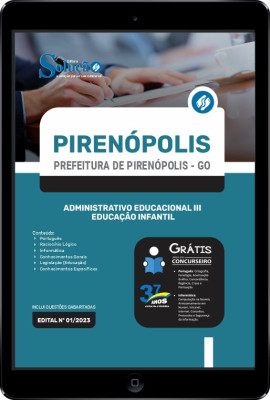 Apostila Prefeitura de Pirenópolis - GO em PDF - Administrativo Educacional III - Educação Infantil - Imagem 1