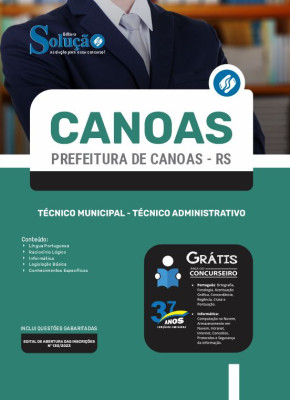 Apostila Prefeitura de Canoas - RS - Técnico Municipal - Técnico Administrativo - Imagem 3