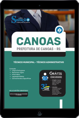 Apostila Prefeitura de Canoas - RS em PDF - Técnico Municipal - Técnico Administrativo - Imagem 1