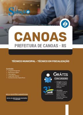 Apostila Prefeitura de Canoas - RS - Técnico Municipal - Técnico em Fiscalização - Imagem 3