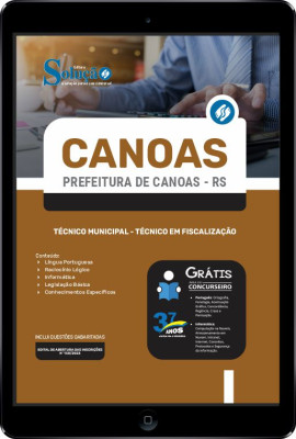 Apostila Prefeitura de Canoas - RS em PDF - Técnico Municipal - Técnico em Fiscalização - Imagem 1