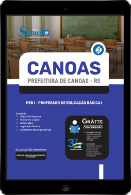 Apostila Prefeitura de Canoas - RS em PDF - PEB I - Professor de Educação Básica I - Imagem 1