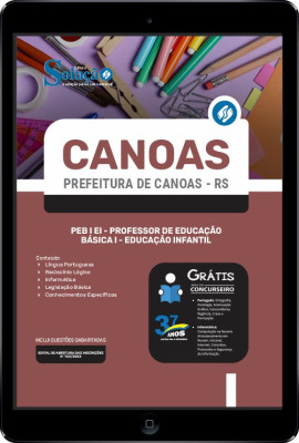 Apostila Prefeitura de Canoas - RS em PDF - PEB I EI - Professor de Educação Básica I - Educação Infantil - Imagem 1