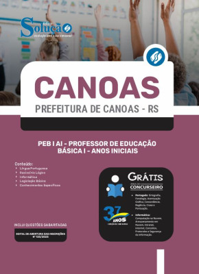 Apostila Prefeitura de Canoas - RS - PEB I AI - Professor de Educação Básica I - Anos Iniciais - Imagem 3