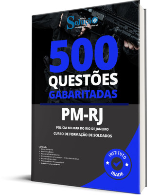 Caderno de Questões PM-RJ - Curso de Formação de Soldados - 500 Questões Gabaritadas - Imagem 1