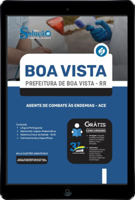 Apostila Prefeitura de Boa Vista - RR em PDF - Agente de Combate às Endemias - ACE - Imagem 1