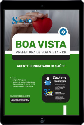 Apostila Prefeitura de Boa Vista - RR em PDF - Agente Comunitário de Saúde - ACS - Imagem 1