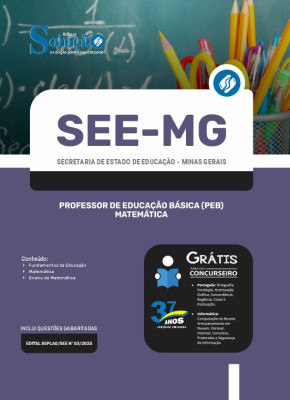 Apostila SEE-MG - Professor de Educação Básica (PEB) - Matemática - Imagem 3