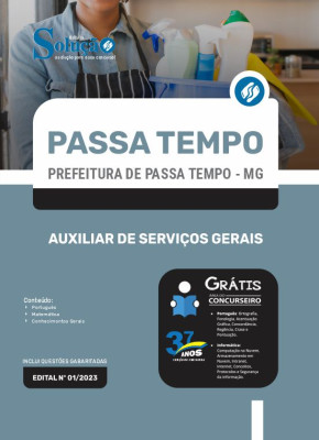 Apostila Prefeitura de Passa Tempo - MG - Auxiliar de Serviços Gerais - Imagem 3