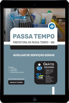 Apostila Prefeitura de Passa Tempo - MG em PDF - Auxiliar de Serviços Gerais - Imagem 1