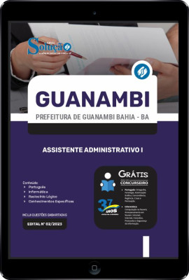 Apostila Prefeitura de Guanambi - BA em PDF - Assistente Administrativo I - Imagem 1