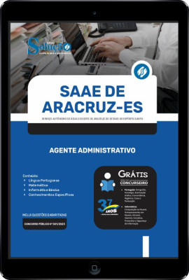 Apostila SAAE Aracruz - ES em PDF - Agente Administrativo - Imagem 1