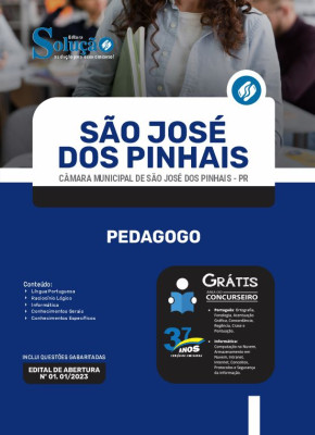 Apostila Câmara de São José dos Pinhais - PR - Pedagogo - Imagem 3