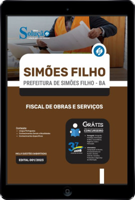 Apostila Prefeitura de Simões Filho - BA em PDF - Fiscal de Obras e Serviços - Imagem 1