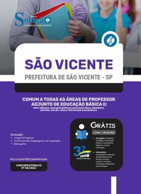 Apostila Prefeitura de São Vicente - SP - Comum a Todas as Áreas de Professor Adjunto de Educação Básica II - Imagem 3