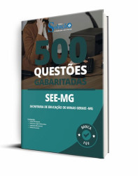 Capa Caderno de Questões SEE-MG - 500 Questões Gabaritadas
