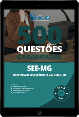 Caderno de Questões SEE-MG em PDF - 500 Questões Gabaritadas - Imagem 1