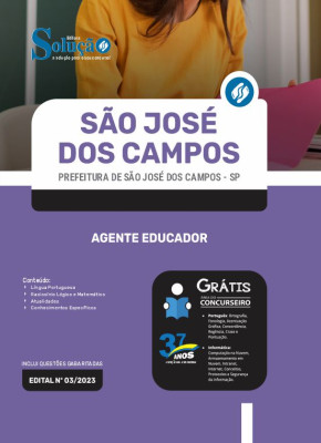 Apostila Prefeitura de São José dos Campos - SP - Agente Educador - Imagem 3