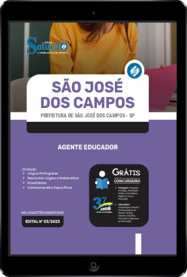 Apostila Prefeitura de São José dos Campos - SP em PDF - Agente Educador - Imagem 1