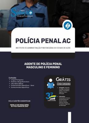 Apostila Policia Penal - AC - Agente de Polícia Penal - Masculino e Feminino - Imagem 3