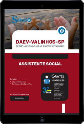 Apostila DAEV Valinhos - SP em PDF - Assistente Social - Imagem 1