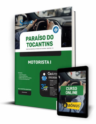 Apostila Prefeitura de Paraíso do Tocantins - TO - Motorista I - Imagem 1