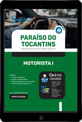 Apostila Prefeitura de Paraíso do Tocantins - TO em PDF - Motorista I - Imagem 1