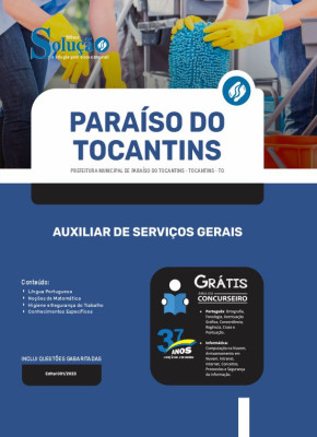 Apostila Prefeitura de Paraíso do Tocantins - TO - Auxiliar de Serviços Gerais - Imagem 3