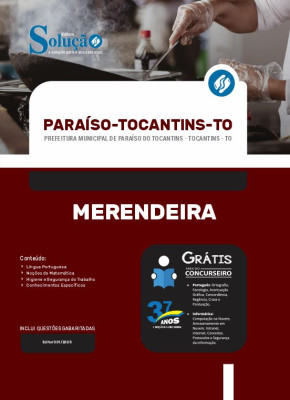 Apostila Prefeitura de Paraíso do Tocantins - TO - Merendeira - Imagem 3