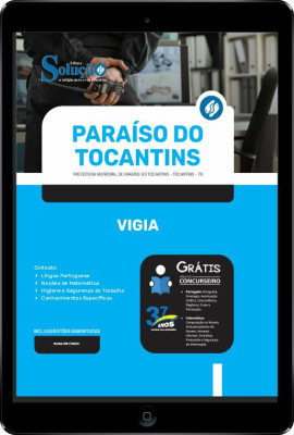 Apostila Prefeitura de Paraíso do Tocantins - TO em PDF - Vigia - Imagem 1