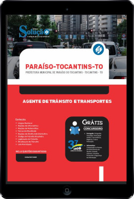 Apostila Prefeitura de Paraíso do Tocantins - TO em PDF  - Agente de Trânsito e Transportes - Imagem 1