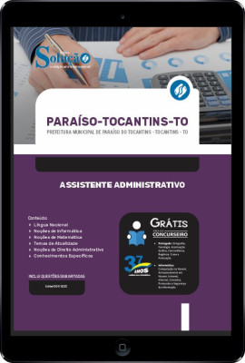 Apostila Prefeitura de Paraíso do Tocantins - TO em PDF - Assistente Administrativo - Imagem 1