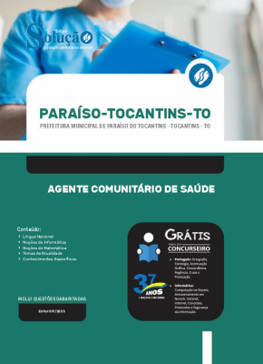 Apostila Prefeitura de Paraíso do Tocantins - TO - Agente Comunitário de Saúde - Imagem 3