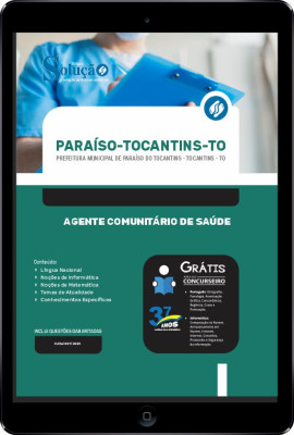 Apostila Prefeitura de Paraíso do Tocantins - TO em PDF - Agente Comunitário de Saúde - Imagem 1