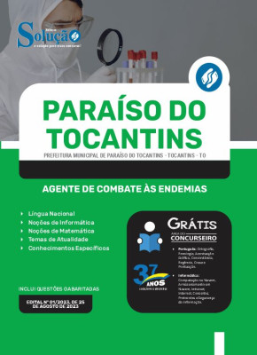 Apostila Prefeitura de Paraíso do Tocantins - TO - Agente de Combate às Endemias - Imagem 3