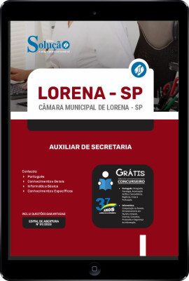 Apostila Câmara de Lorena - SP em PDF - Auxiliar de Secretaria - Imagem 1