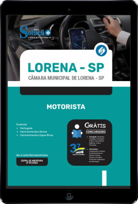 Apostila Câmara de Lorena - SP em PDF - Motorista - Imagem 1