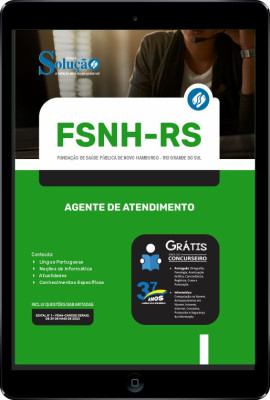 Apostila FSNH-RS em PDF - Agente de Atendimento - Imagem 1