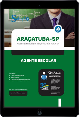 Apostila Prefeitura de Araçatuba - SP em PDF - Agente Escolar - Imagem 1