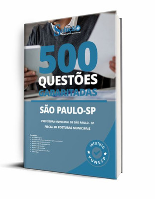 Caderno de Questões Prefeitura de São Paulo - SP - Fiscal de Posturas Municipais - 500 Questões Gabaritadas - Imagem 1