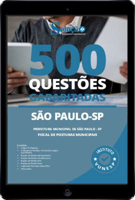 Caderno de Questões Prefeitura de São Paulo - SP - Fiscal de Posturas Municipais em PDF - 500 Questões Gabaritadas - Imagem 1