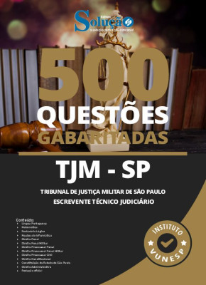 Caderno de Questões TJM-SP - Escrevente Técnico Judiciário - 500 Questões Gabaritadas - Imagem 2