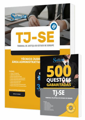 Combo Impresso TJ-SE - Técnico Judiciário - Área Administrativa/Judiciária - Imagem 1