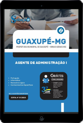 Apostila Prefeitura de Guaxupé - MG em PDF - Agente de Administração I - Imagem 1