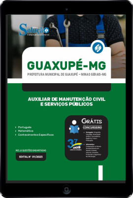 Apostila Prefeitura de Guaxupé - MG em PDF - Auxiliar de Manutenção Civil e Serviços Públicos - Imagem 1