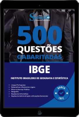 Caderno de Questões IBGE em PDF - 500 Questões Gabaritadas - Imagem 1