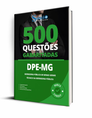 Caderno de Questões DPE-MG - Técnico da Defensoria Pública - 500 Questões Gabaritadas - Imagem 1