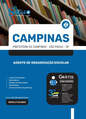 Apostila Prefeitura de Campinas - SP - Agente de Organização Escolar - Imagem 3