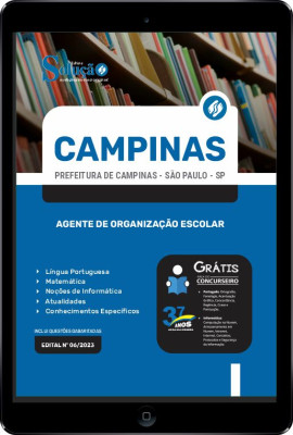 Apostila Prefeitura de Campinas - SP em PDF - Agente de Organização Escolar - Imagem 1