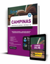 Capa Apostila Prefeitura de Campinas - SP - Professor Adjunto I - Educação Infantil e Anos Iniciais do Ensino Fundamental